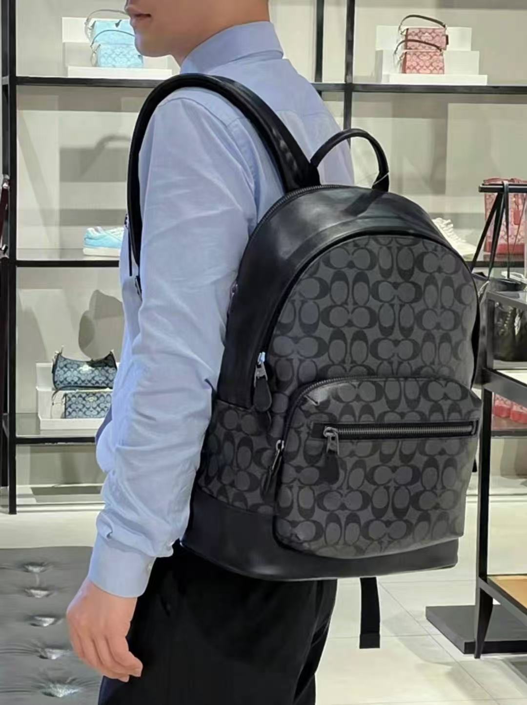 【中国现货】Coach蔻驰 West系列 男士 大号双肩包 2736